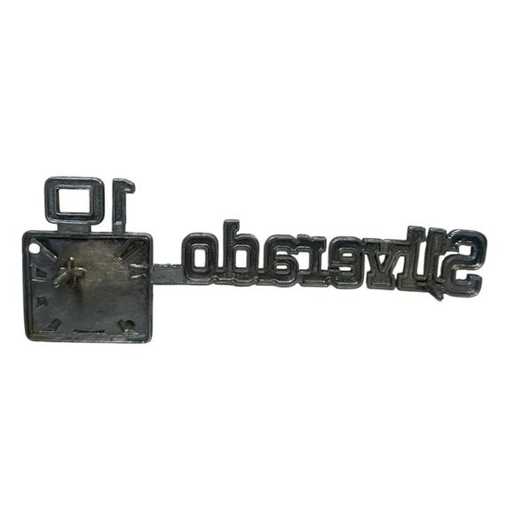 73-80 Chevrolet Chevy Silverado 10 Truck Fender Emblem 1973-1980 OEM Vintage - Picture 4 of 5